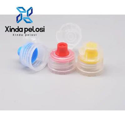 China 18 mm 19 mm Plastik-Flip-Top-Kappen für Honig Siliziumventil Flip-Off-Kappe zu verkaufen