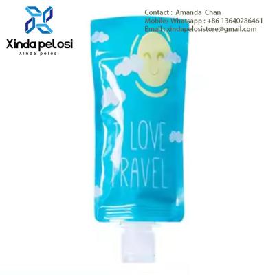 China Op maat gedrukte cosmetische lotion Liquid Stand Up Plastic Pouch Verpakking,Plastic Packaging Spout Bag Te koop