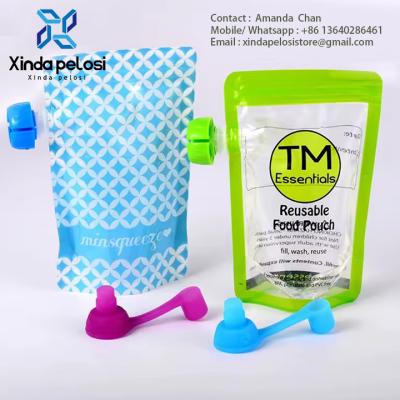 China Recyclable Custom Plastic Bags Smell Proof Stand Up Spout Packaging Pouch On Sale With Zipper for sale