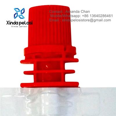 China Food Grade Colorful Plastic Spout Cap For Milk Tea Poackaging for sale