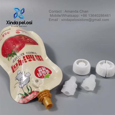 China Eco Friendly Food Grade Material PP Plastic Nozzle For Baby Food  Plastic Spout For Pouches for sale