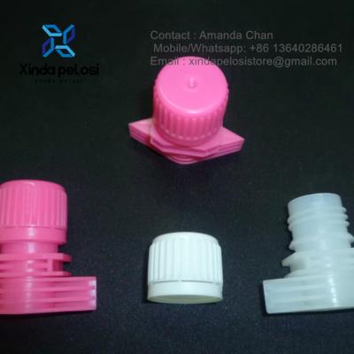 China Sterk afdichtende plastic wasmiddel spout cap voor grote volume verpakkingszak Te koop