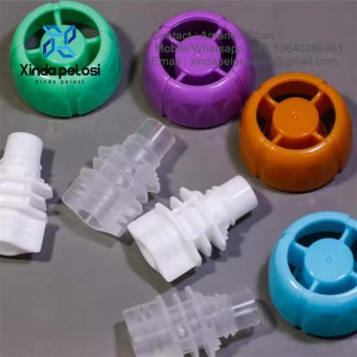 China Custom PE drank / gelei / yoghurt / saus Double Gap Baby Cap Plastic Spout Cap Te koop