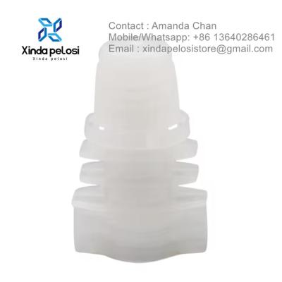 China Custom Size Good Quality Spout Pouch Packaging PE Plastic Spout With Cap For Beverage Pouch for sale