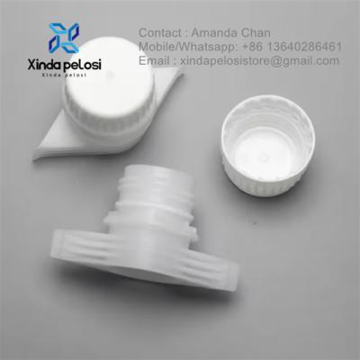 China Customized Size Plastic Spout Cap Non Spill Liquid Pouch Bottle Spout With Screw Cap for sale