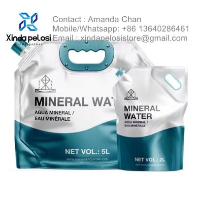 China Saco de líquido de recipiente dobrável e ecológico, de venda por grosso, de água potável para beber, para acampar ao ar livre à venda