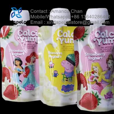 China Squeeze Energy Drink Food Spout Pouches,Biodegradable Stand Up Pouches for sale