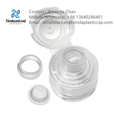 China Liquid Plastic Push Spout Water Bottle Caps Flip Top Bottle Plastic Caps For Sale for sale