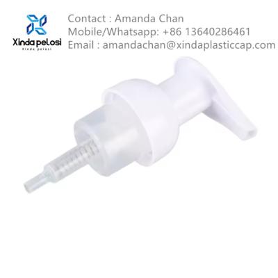 China Plastic Foam Pump Face Cleaning Mousse For Cosmetics Bubble Bottle for sale