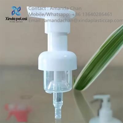 China PP Plastic Soap Pump Head For Face Cleaning Mousse Cosmetics Bubble Bottle for sale