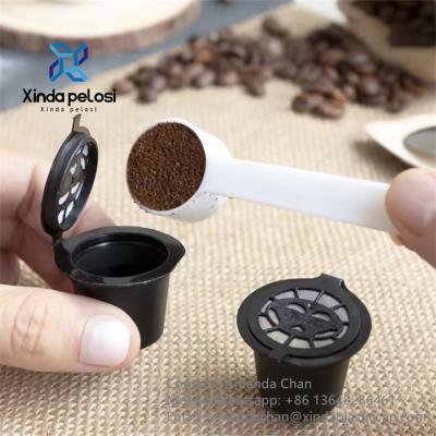 중국 Reusable Capsules Pods Refillable Coffee Capsule With Coffee Spoon Brush 판매용