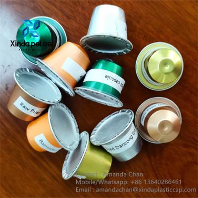 China New Design Aluminum Nespresso Refillable Capsules Heat Durable Empty Capsules Te koop