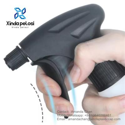 China Black Plastic Trigger Spray Head Hand Foam Trigger Sprayer For Hair Care Used for sale