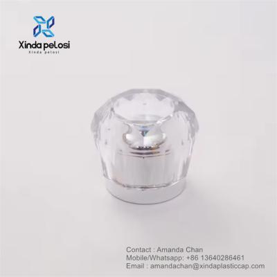 China Custom Luxury Crystal Perfume Cap Plastic Lids Perfume Packaging Closures for sale