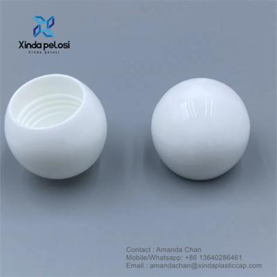 China custom size Plastic PP Round Bobble Cap Cosmetic Cap Round Screw Cap for bottle for sale