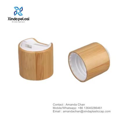 Chine Bouchon de bouteille en plastique en bambou en bois, disque à couvercle supérieur, bouchon en bambou, bouchon à couvercle supérieur à vendre