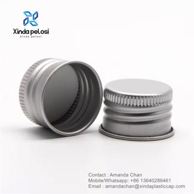 China Aluminum Screw Caps Aluminum Thread Ribbed Screw Top Lids For Bottles Jars for sale