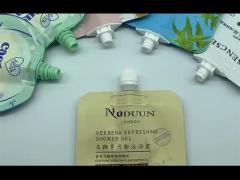 Custom Beverage Stand Up Biodegradable Spout Pouch Cap For Food Liquid Pouch