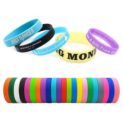 China Waterproof Print Customize To Form Wristbands Promotional Events And Brand Awareness Print Silicone Wristband Rubber Wristband YJEL0021 for sale