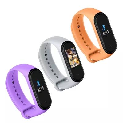 China Suitable for MI band 4 smart band 4/5 MI band 5 bracelet MI band silicone strap bracelet MI for sale