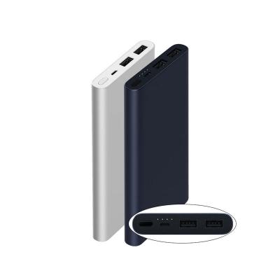 China Fast Dual USB Power Bank 2 10000mAh 5V/9V12V Xiaomi MI Powerbank 18W Dual USB Output Two Way for Phones and Backup for sale