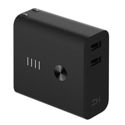 China Power Bank and Charger 2 in 1 Dual USB ZMI APB01 2 in1 QC3.0 Wall Charger with 6500mAh Power Bank for Mobile Phone for sale