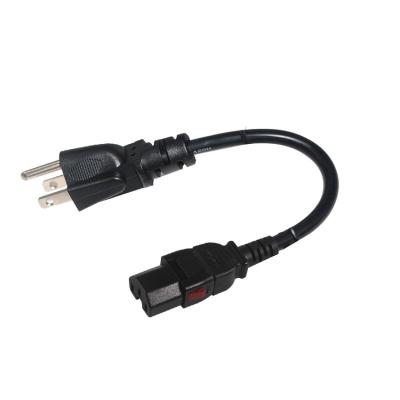 China Sluit ons aan aan de C15 Desktop Computer Power Cable 16AWG- 18AWG Te koop