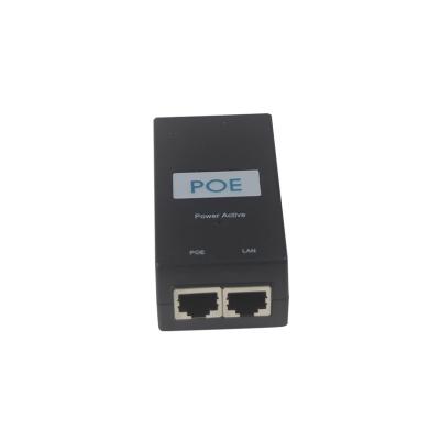 China 10/100/1000Mbps 12V 24V 48V Passive Poe Injector Ip Camera Poe Injector for sale