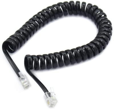 Chine Cable de ligne téléphonique enroulé 9FT RJ9 RJ11 RJ12 6P6P 6P4C 4P4C 4P2C à vendre