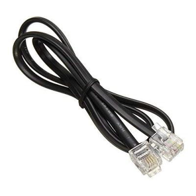 Cina 1 metro 24AWG Telefono Flat Cable Telefono Patch Cord RJ12 a RI12 6P6C in vendita