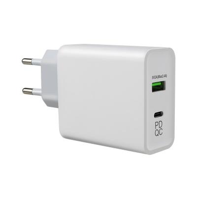 China 240V 45W QC 3.0 Adaptador de fuente de alimentación de enchufe de pared para cable Euro Usb C 2m en venta