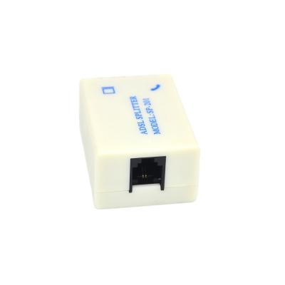 China Telephone Splitter Adapter CE ROHS Certified for ADSL Connection using RJ11 6P2C Port for sale