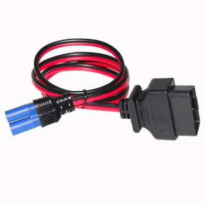 China Upgrade Your Diagnostic Tools with 12V Power OBD2 Connector and EC5 Plug Jumper Cable for sale