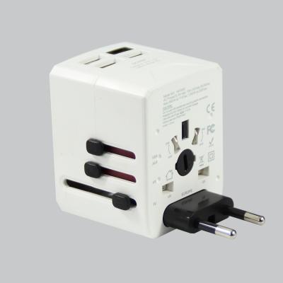 China Adaptador de alimentação homologado Multi-Plug 4 em 1 EUA UE Reino Unido AU Carregador de viagem plug à venda