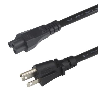 China 15 Ft 120 Volt Laptop Power Cord with Nema 515P to IEC 320 C5 Connector Certified for sale