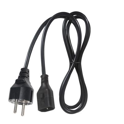 China Industrial Locking Cable 3X1.5MM Socket Eu 3Pin-C14 European Standard Ac Cord Iec Power Connector for sale