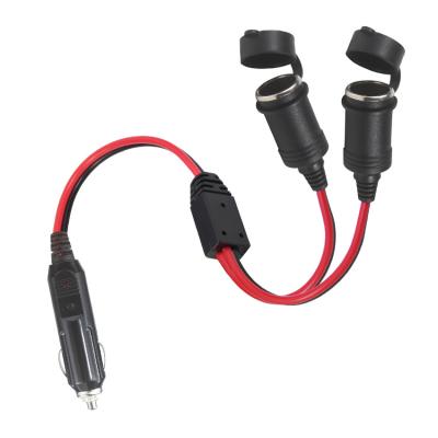 China Auto sigarettenanker Adapter Man tot 2 X Vrouwelijke Car Charging Extension Cord Te koop