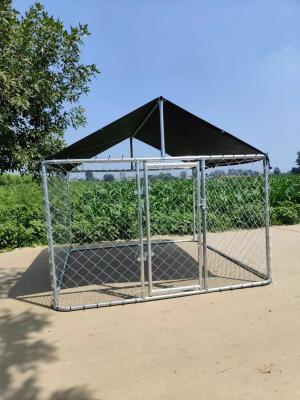 China 2M gegalvaniseerd stalen loop honden kooi honden kennels huisdier kennel makkelijke assemblage Te koop