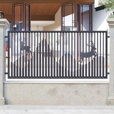 China European Design 10FT Tubular Steel Gate Customized Decorative Iron Fencing for sale