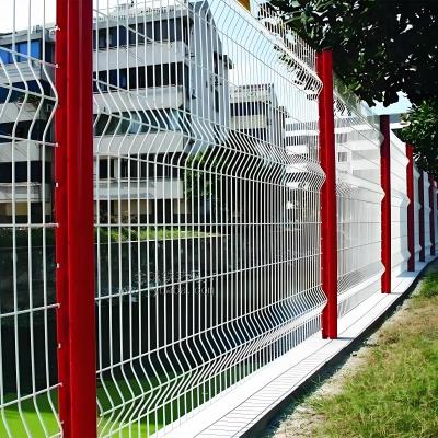 China 5ft Power Coated Welded Wire Security Fence 3D Curved Security Garden Fence for sale