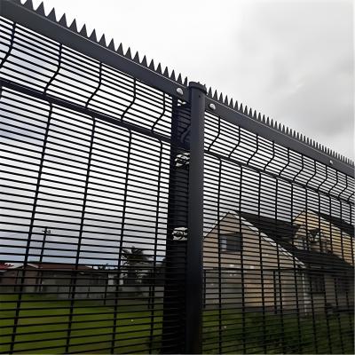 China Galvanized High Security Welded Wire Mesh Fence 1.8M Anti Climb Fence With Spike for sale