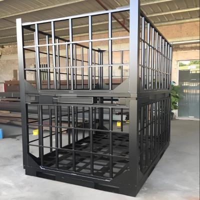 China Jaula de trampa para animales de dos puertas 2.2M Jaula plegable para animales silvestres para zorros lobo jabalí en venta