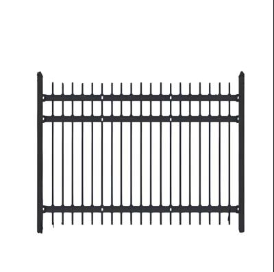 China Durable Antioxidant-Resistant Yard Fence Tubular Steel Fence Black Fence for sale