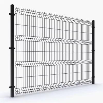 China 50*200MM 3D Curved Welded Mesh Fence  PVC Coated Garden Fence for sale