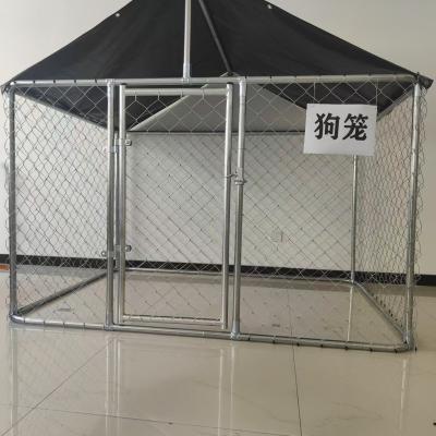 China 6FT Hot-Dipped Galvanized Diamond Steel Dog Kennel Outdoor Dog Playpen for sale