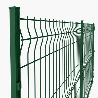 China Triangular Garden Curved 3D Fence Welded Wire PVC Coated Garden Fence for sale