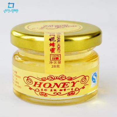 China 100% Natural Pure Quality Small Honey Good Glass Jar Packing Pure Natural Honey Gift for sale