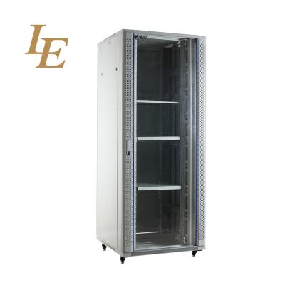 China SPCC Quality Cold Rolled Steel Server Rack 19 Inch Floor Standing SPCC Cabinet Gray Color for sale