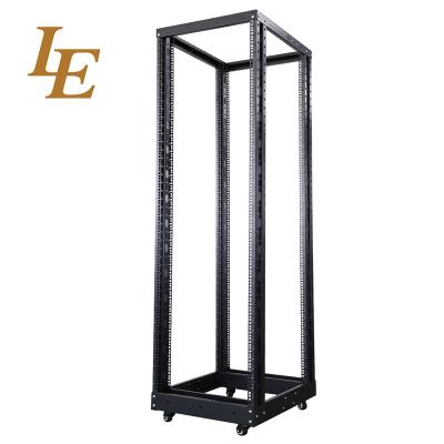 China SPCC Quality Cold Rolled Steel 4-Post Open Frame Rack With Fully Adjustable Rails for sale