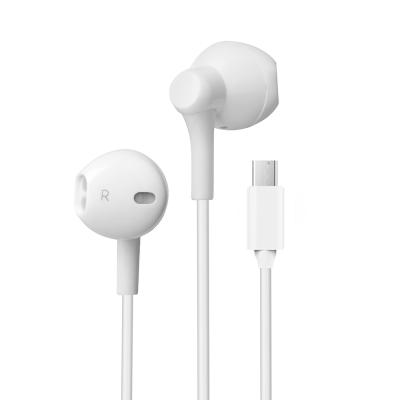 China High Quality Type C Plug Earbuds Cable Type-C Earphone In-Ear A1 Headphones With Handsfree MIC For Smart Phone Xiaomi Huawei Oppo for sale